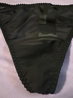 Classic Sheer Black Bikini Panties size 18 / 20 Cacique Lane Bryant underwear